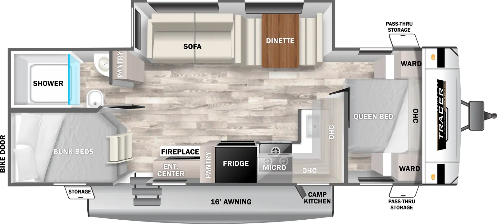 Tracer 28BHS - DSO Floorplan